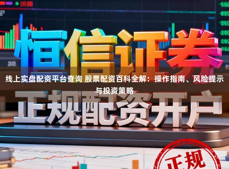 线上实盘配资平台查询 股票配资百科全解：操作指南、风险提示与投资策略