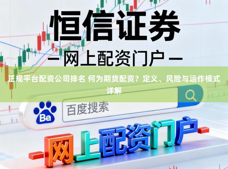 正规平台配资公司排名 何为期货配资？定义、风险与运作模式详解